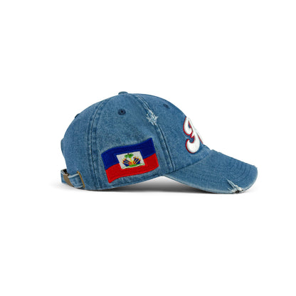 Haiti Distressed Vintage Baseball Cap – Caribbean Pride Dad Hat