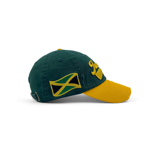 Jamaica Distressed Vintage Baseball Cap – Caribbean Pride Dad Hat