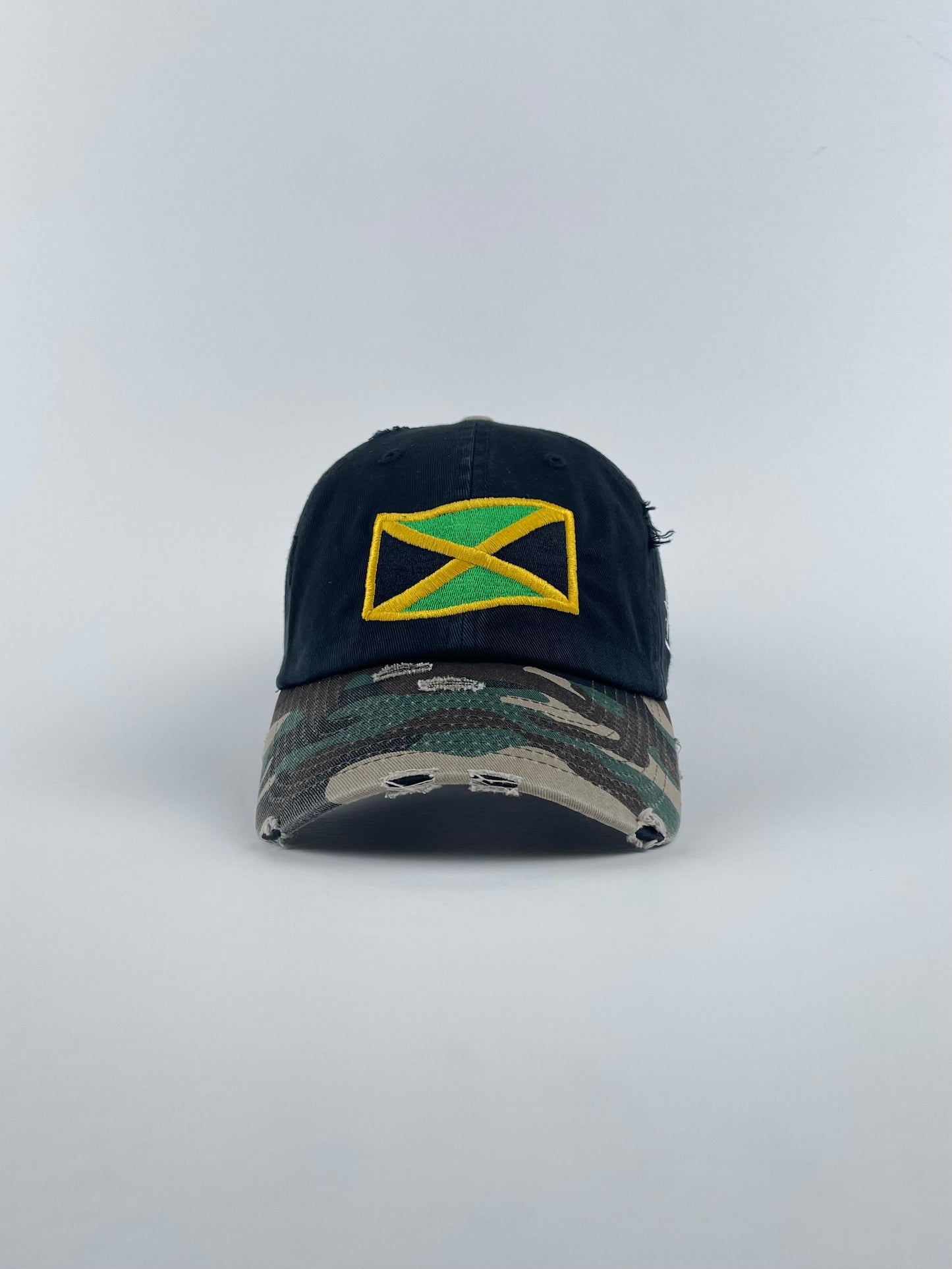 BLK-CAM Jamaica Vintage Baseball Cap