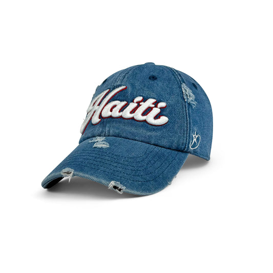 Haiti Distressed Vintage Baseball Cap – Caribbean Pride Dad Hat